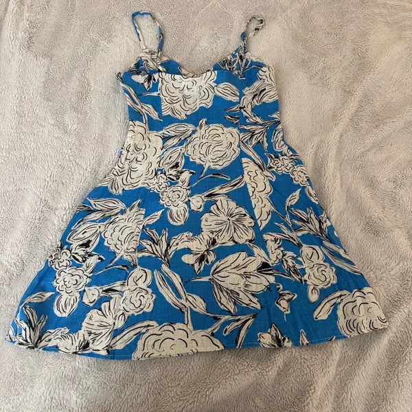 Zara Linen Blend Mini Dress - Image 3