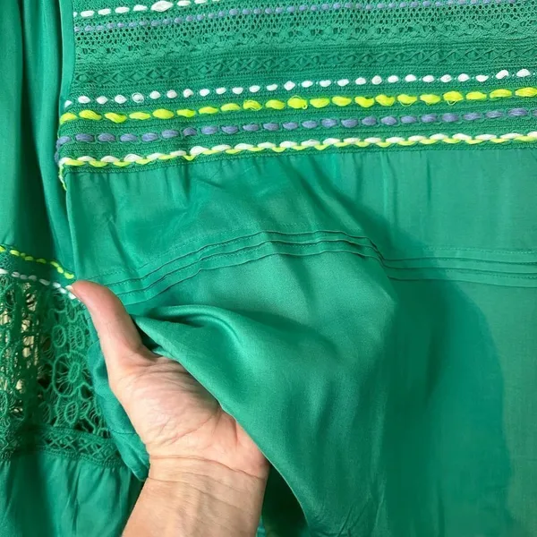 Anthropologie Blink London Sunshine Peasant Top Blouse Size Medium - Image 11