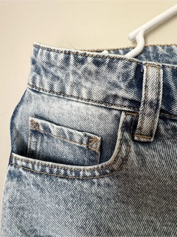 Limited Too Girls Size 16 Light Wash Distressed Sequin Denim Shorts NWT - Image 10