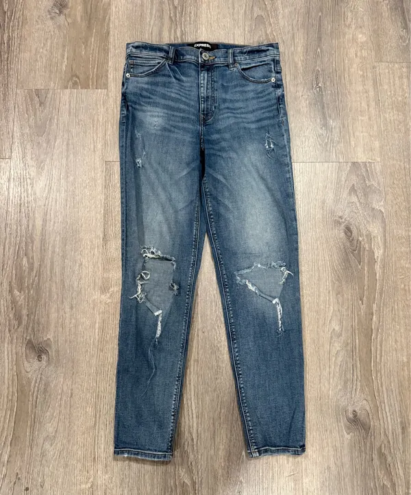 Express High-Rise Girlfriend Jeans - Image 4
