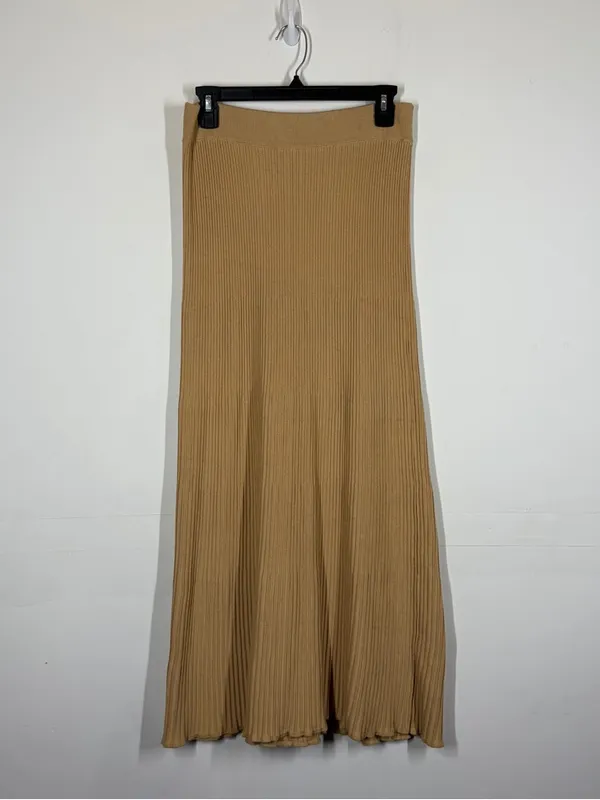 Free People Shine Bright Ribbed Maxi Skirt Size Small - Image 4