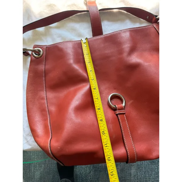 Marc Jacobs Collection Burnt Orange Leather Hobo Shoulder Bag Large - Image 9