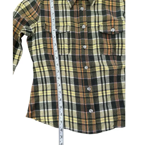 Warner Bros Speedy Gonzales, Flannel Button-Up blouse Size M crystal buttons - Image 9