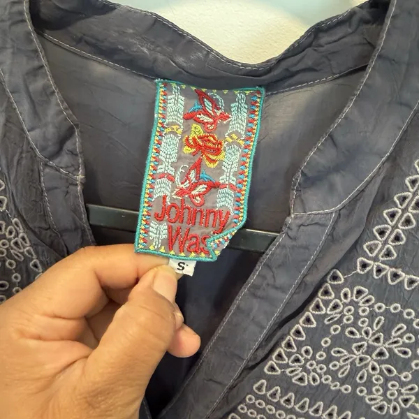 Johnny Was embroidered tunic blouse Size S - Image 5