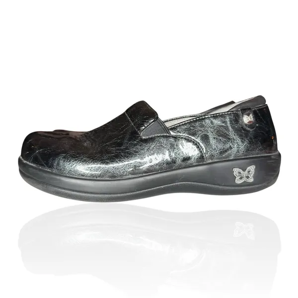 Alegria‎ Keli Pro Slip On Comfort Nursing Shoes Black Leather Clogs 40 US 9.5-10 - Image 3