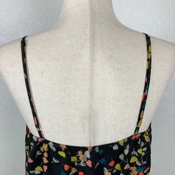 Urban Outfitters Kimchi Blue Black Floral Button Front Baby Doll Romper womens M - Image 6