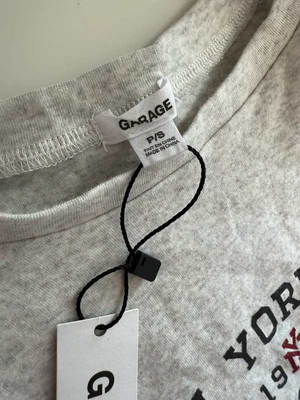 Garage Grey cropped baby tee- NWT - Image 2