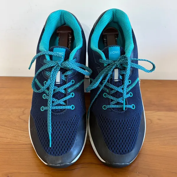 Vionic Emerald Navy Teal Mesh Walking‎ Shoes Sneakers 335EMERALD Womens 10 - Image 3