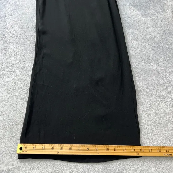 Halogen Black Wide Leg Trousers Pants Women Size Large 100% Viscose Flowy - Image 10