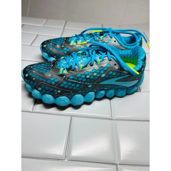Brooks Womens Neuro Blue Running Shoes Size 5.5 B Sneakers 1202021B460‎ - Image 3