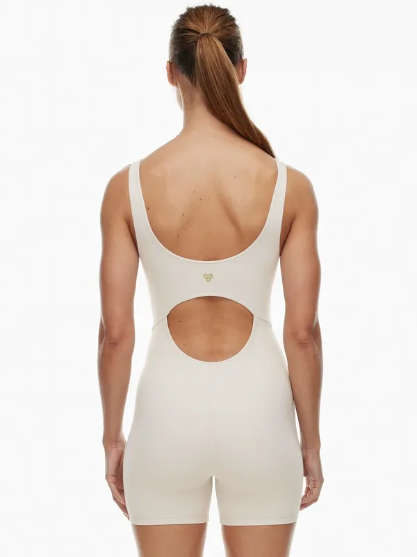 Aritzia Golden Butter Sway Romper in Matte Pearl - Image 2