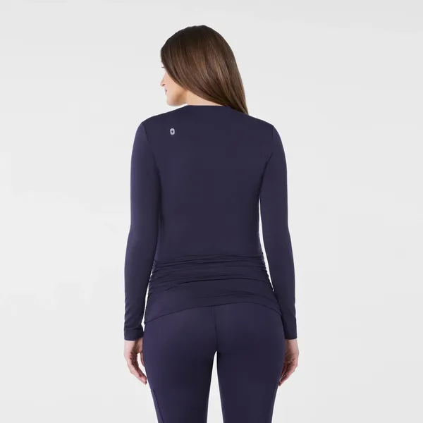 Women's Navy Cary Maternity - Long-Sleeve Underscrub - Image 4