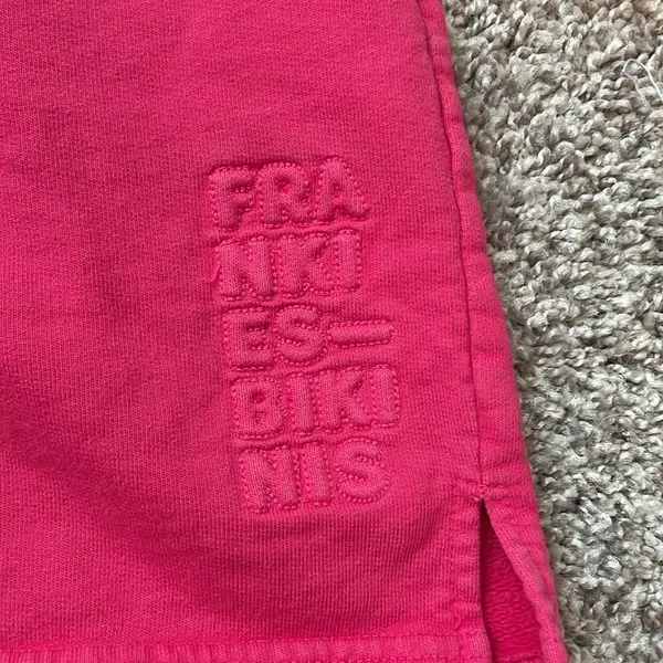 Frankie’s Bikinis Burl High Waist Sweat Shorts Pink Size M - Image 3