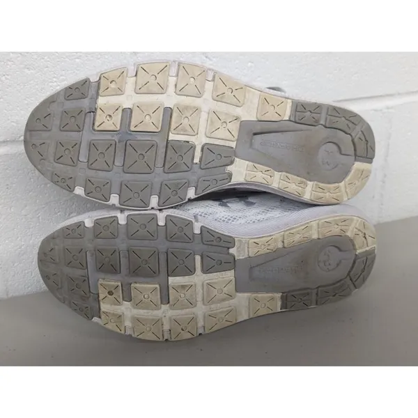 Womens Sz 10.5 Under Armour Charged Rogue Lace-Up White Trainers 3021247_106 - Image 6