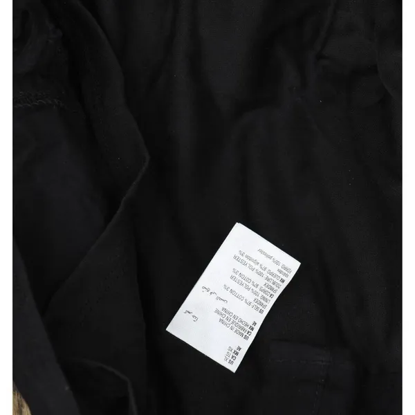 And Now This Womens Side Ties Button Up Shirt Poplin Ruched Dress Black XL - Image 6