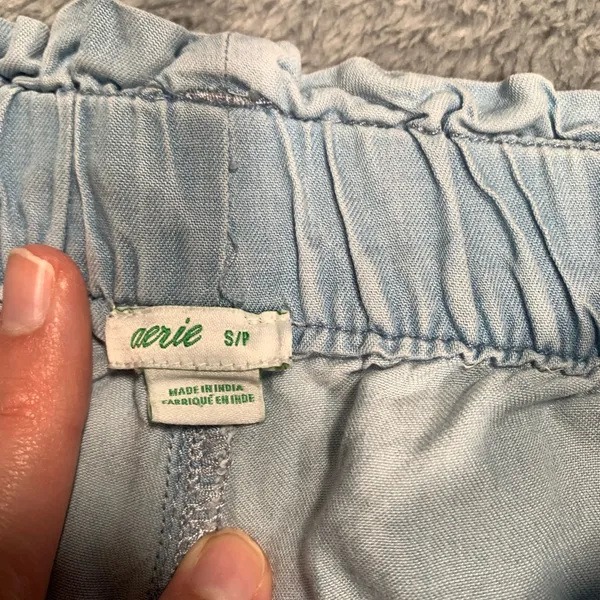 Aerie Light Blue Shorts lyocell - Image 4