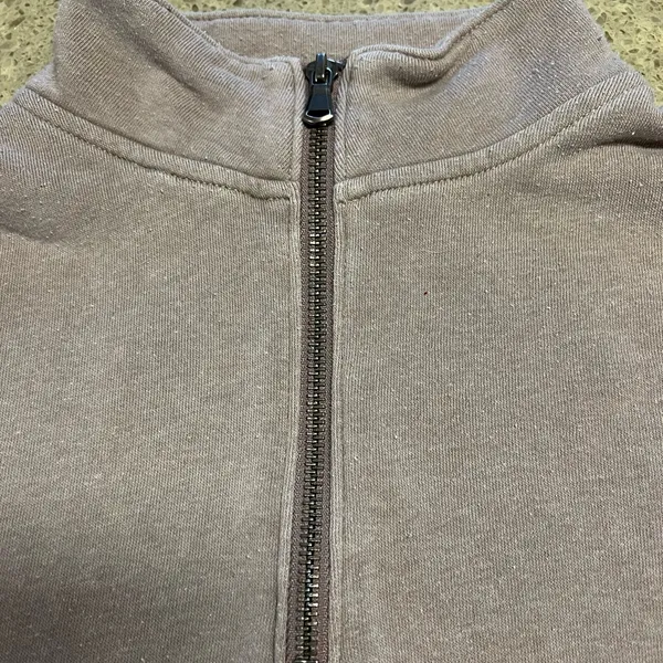 American Eagle Cropped Half Zip Pullover - Image 7