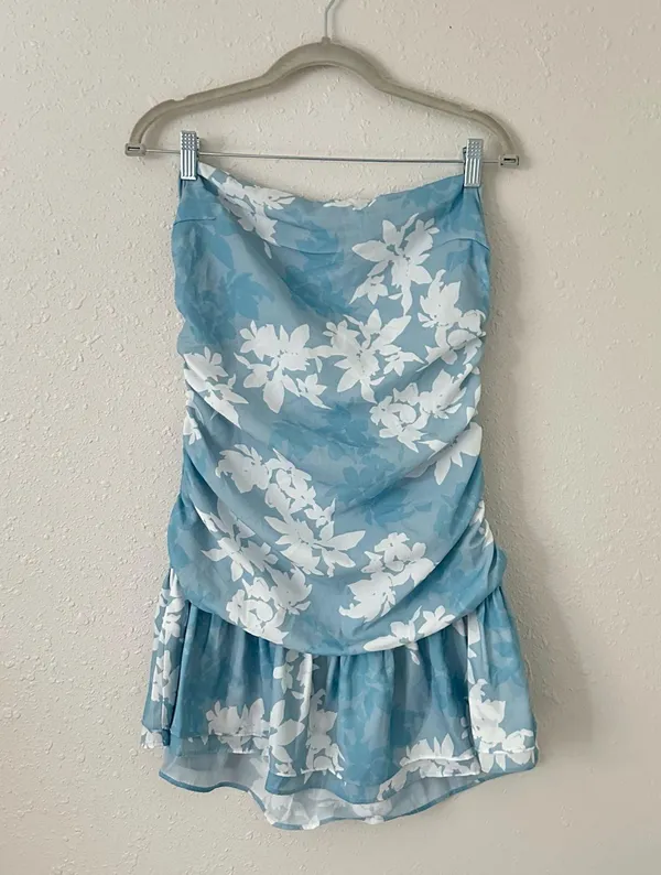Peppermayo mini Corrine dress blue floral - Image 10