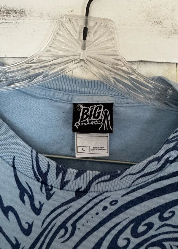 Big prints surf print shirt Blue Size XL - Image 2