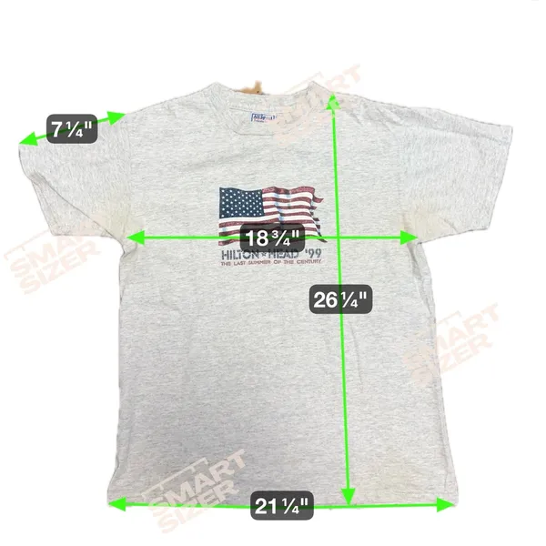 Vintage Hilton Head Tee Gray Size M - Image 5
