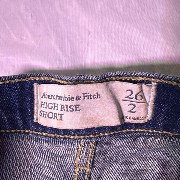 Abercrombie & Fitch Indigo High Rise Shorts - Image 2