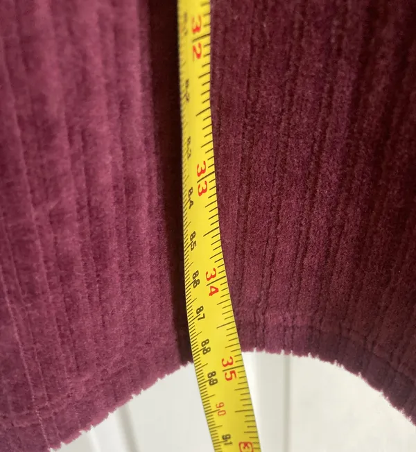 No Bo Maroon Button Front Dress L 11-13 - Image 5