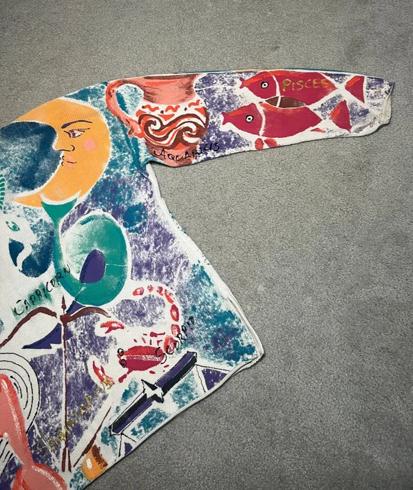 Vintage Kolorway USA Astrology Long Sleeve Sweater - Image 8