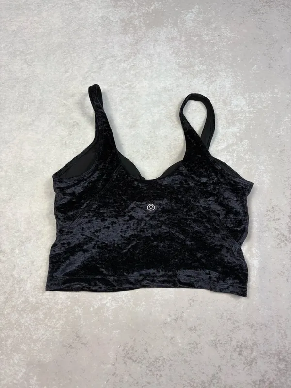 Lululemon Black Crushed Velvet Velour Three Piece Set - Image 10