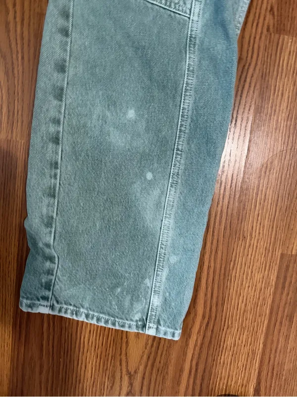 Agolde Cooper Organic Cotton High Rise Utility Cargo Sage Green Pants 29 - Image 4
