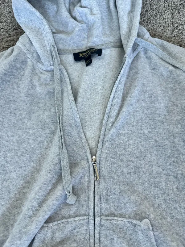 Juicy Couture Velour Tracksuit Grey - Image 2