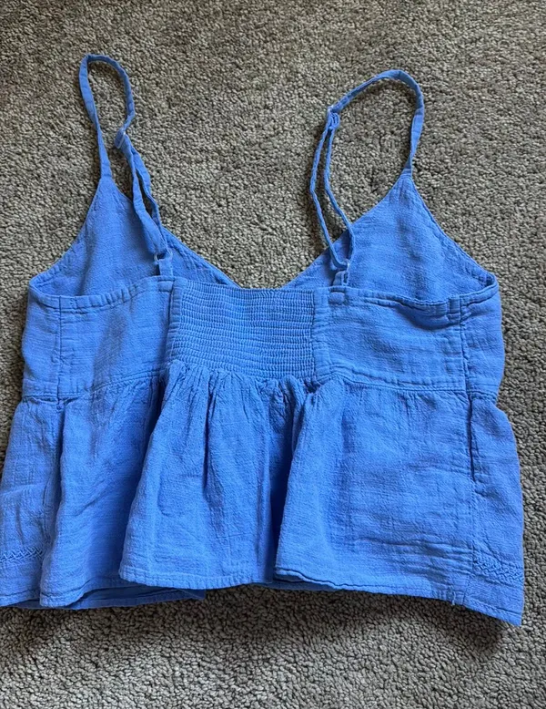 Blanco By Nature Boutique Flowy Top Blue - Image 2