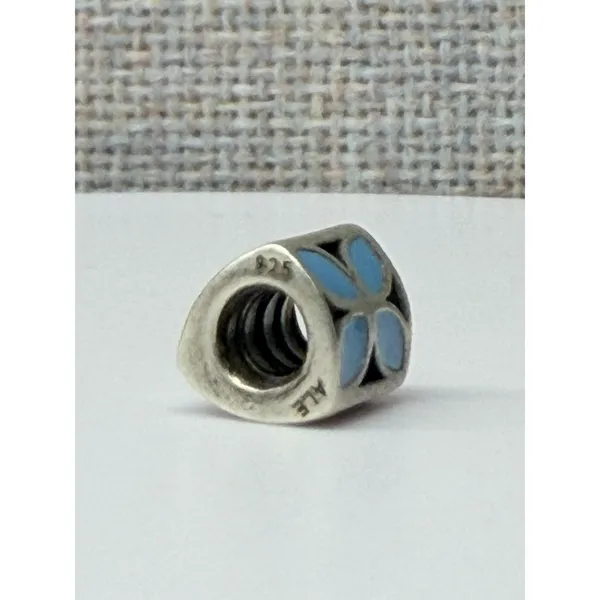 Pandora 790437EN01 Sterling Silver & Blue Black Enamel 925 ALE "Bluet" Charm - Image 3
