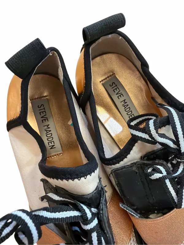 Steve Madden Antics Gold & Black Women's Athletic Slip-On Sneaker - Image 7