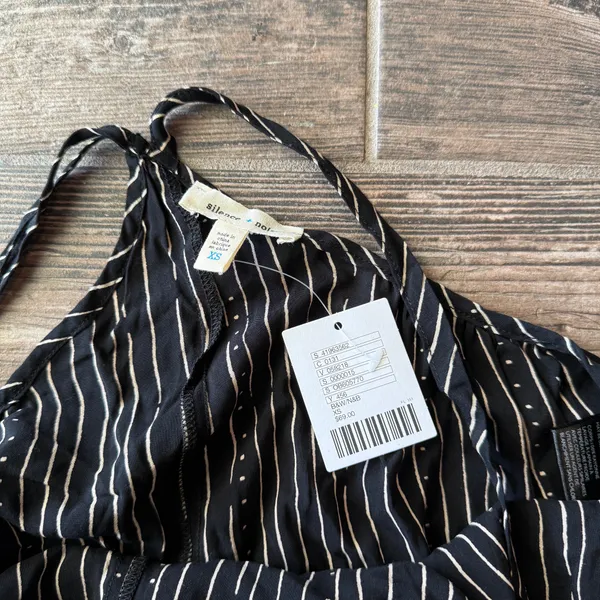Urban Outfitters Silence Noise Black Striped Wide Leg Jumpsuit - Image 5