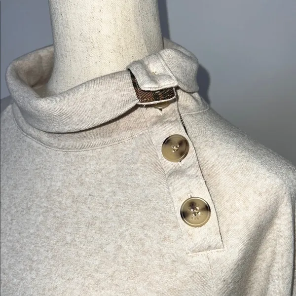 J. Crew Cream Cowl Neck Sweater with‎ Relaxed Fit - Image 13