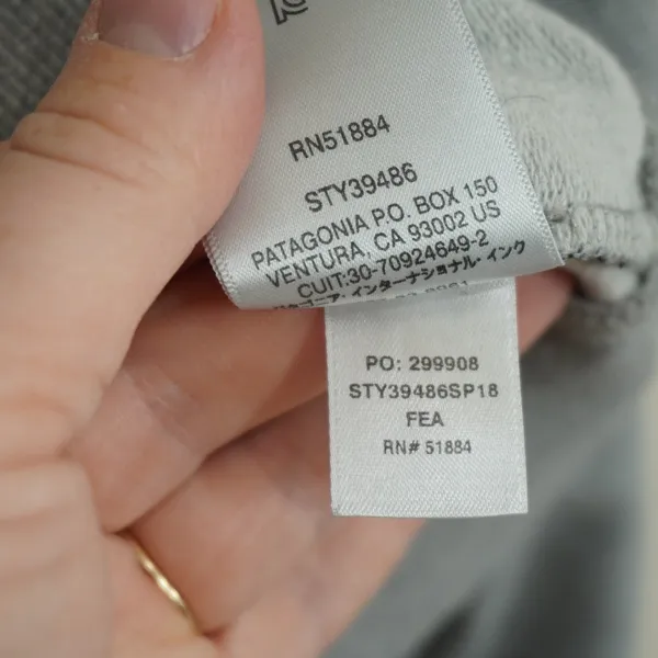 Patagonia Women's Size Medium Logo Organic Cotton Sweatshirt Gray Crewneck - Image 8