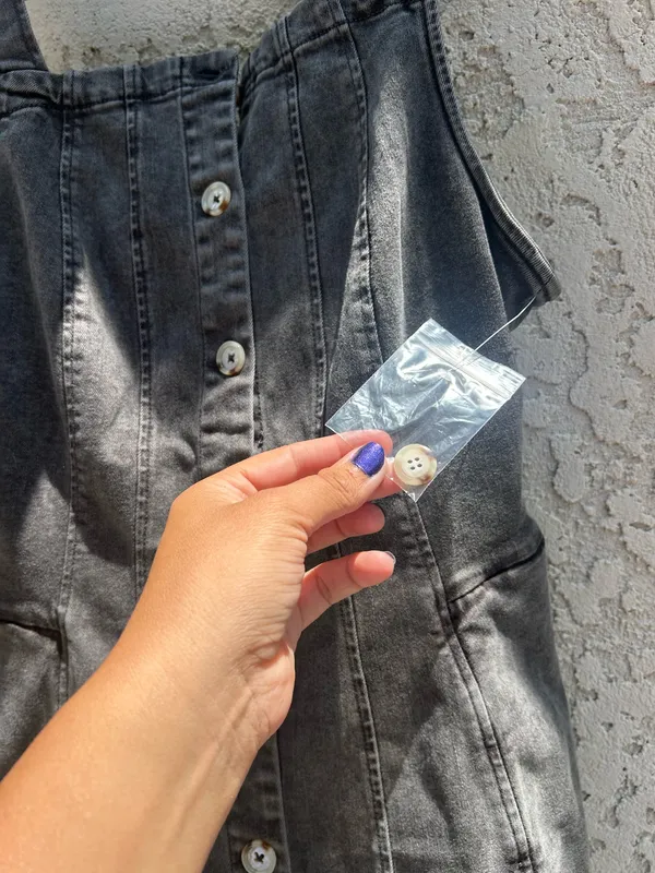 Free people gimme more denim mini dress - Image 8
