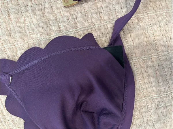 Kate Spade Scalloped Edge Dark Purple Bikini Set size‎ Medium - Image 12