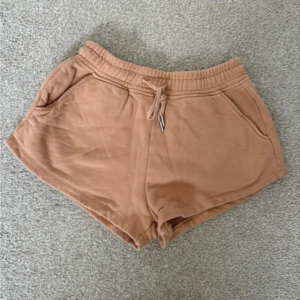 Jonathan Simkhai Standard Evie Shorts Cashew Organic Cotton Relaxed - Image 3