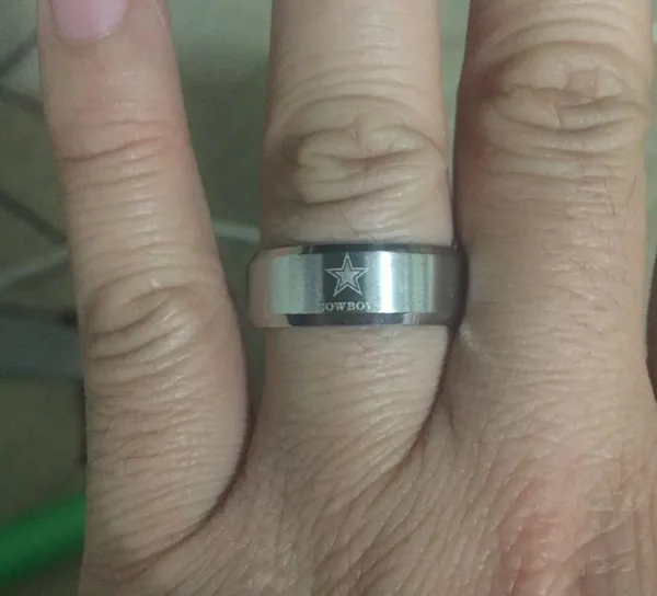 Silver Titanium Dallas Cowboys Ring - Image 3