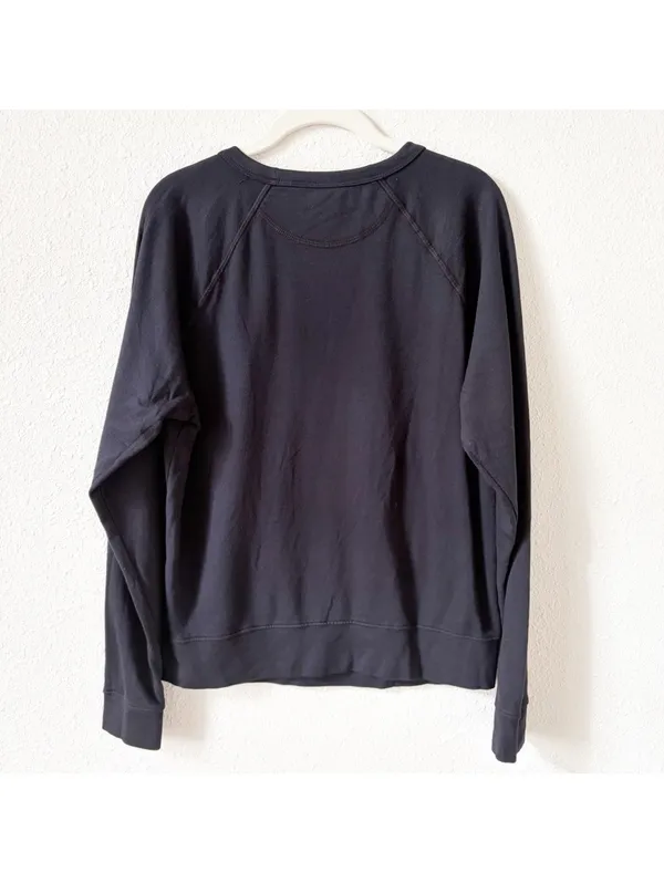 American Giant Crewneck Sweatshirt Size Medium Black Minimalist Casual Cotton - Image 2