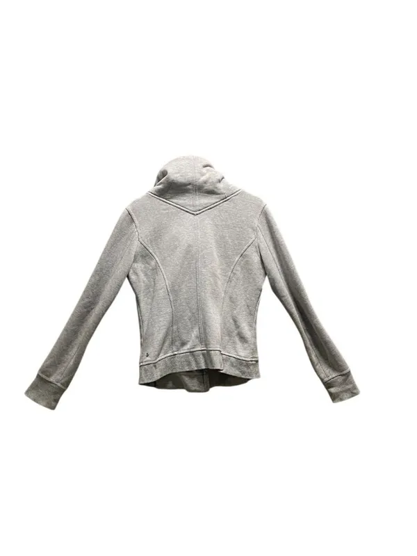 Lululemon Karmacollected Jacket Heathered Light Gray Size 10 Athleisure Workout - Image 13