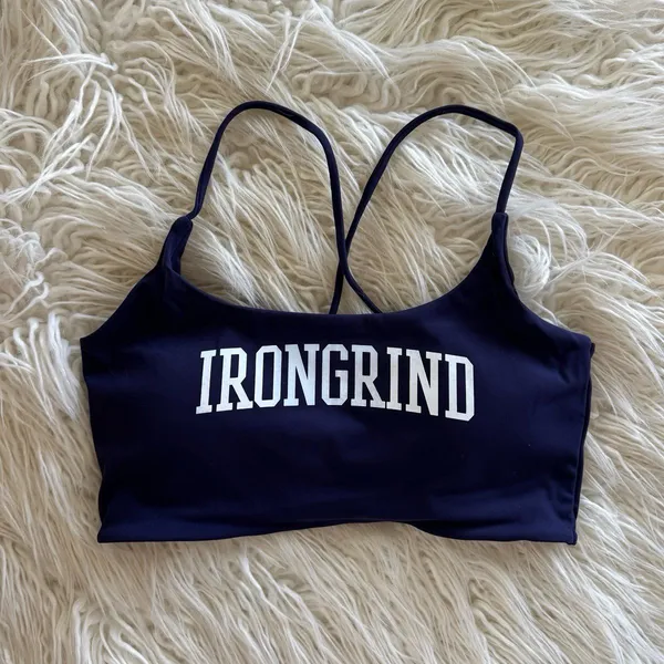 Iron Grind Athletics Eden Sports Bra Navy Blue Size Medium - Image 3
