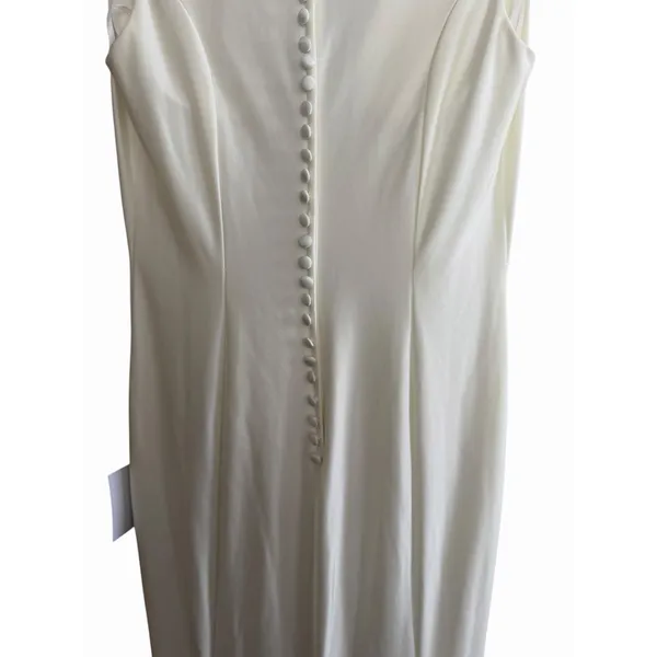 Lulus True Love Story White Embellished Cap Sleeve Mermaid Maxi Dress Size 8‎ - Image 8