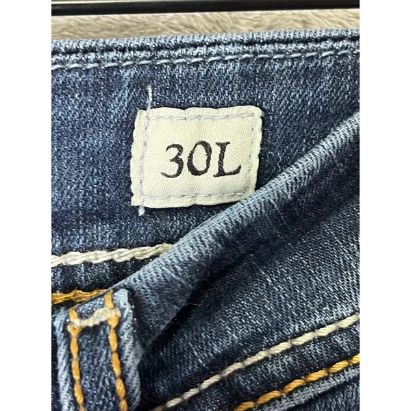 BKE Denim 30x33.5 Low Rise Slim Bootcut Jeans Medium Wash Y2K Western - Image 6