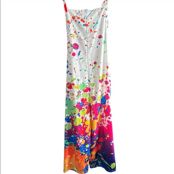Boutique Colorful Splatter Print Jumpsuit - Image 2