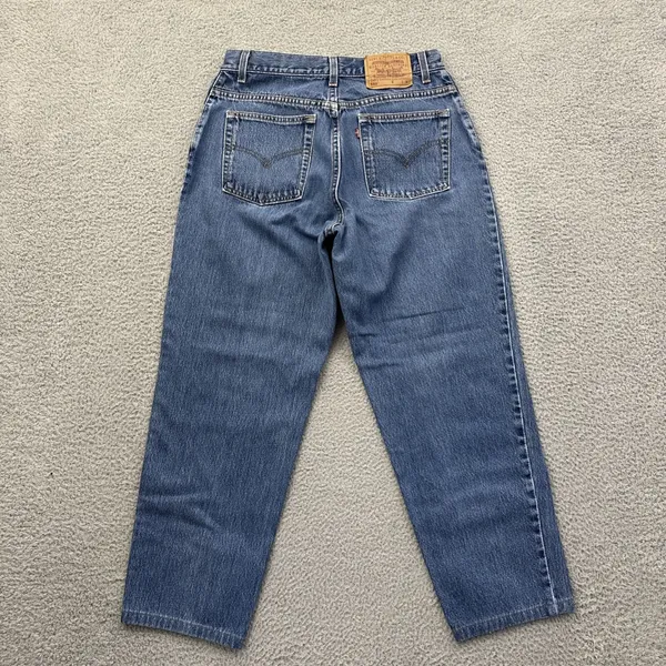 Vintage 90s Levi's 550 Relaxed Fit Tapered Leg Jeans Made In USA Women 14 x 26.5 - Image 3