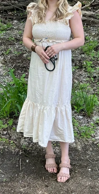 lane201 cream dress - Image 2