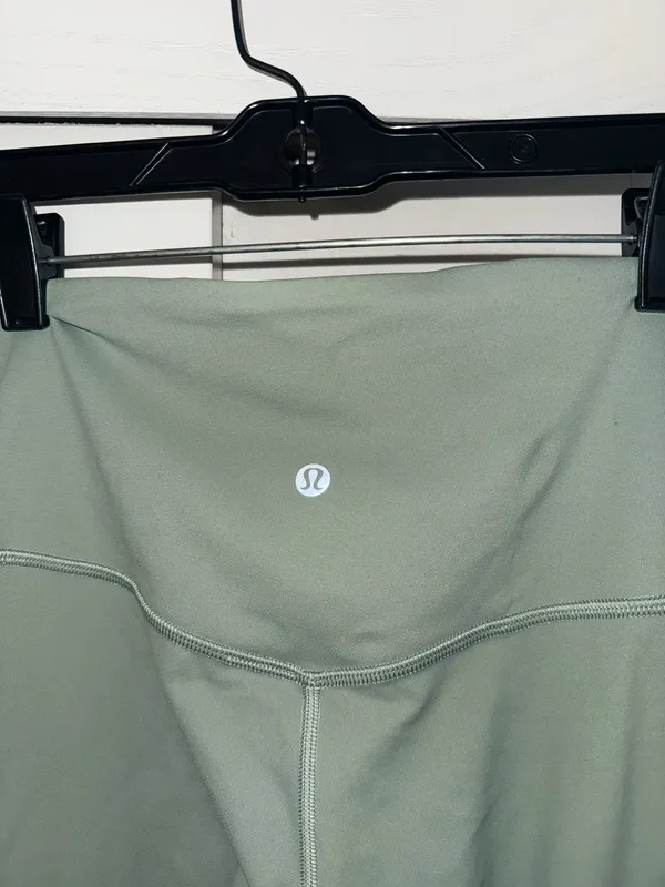Lululemon Mini Flare Leggings - palm court light green! - Image 4