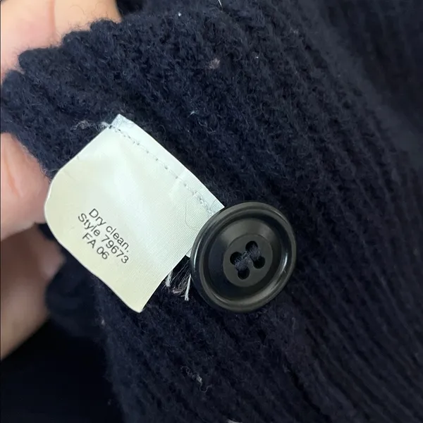 J. Crew Dark Blue Wool Sweater - Image 4